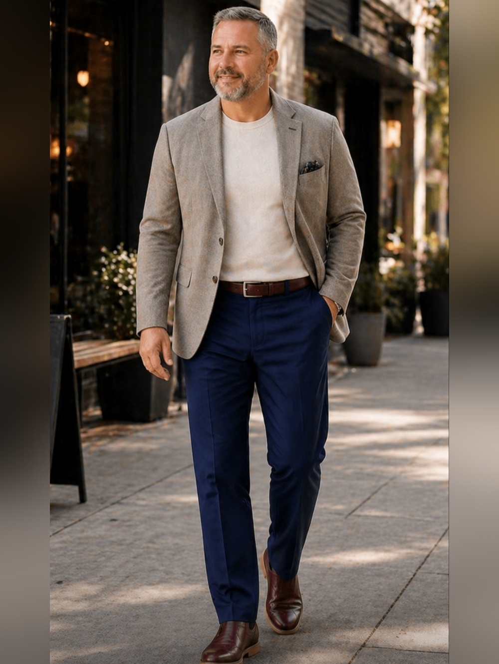 Jos. A. Bank Classic Blue Chinos Active Men's Pants - NWT 44x30